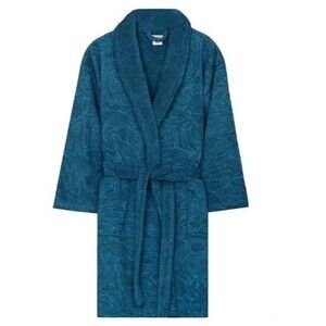 Sound Cloud Aquatic Turtle Robe Teal Blue Terry Cloth NWT Retail $100 Unisex Siz